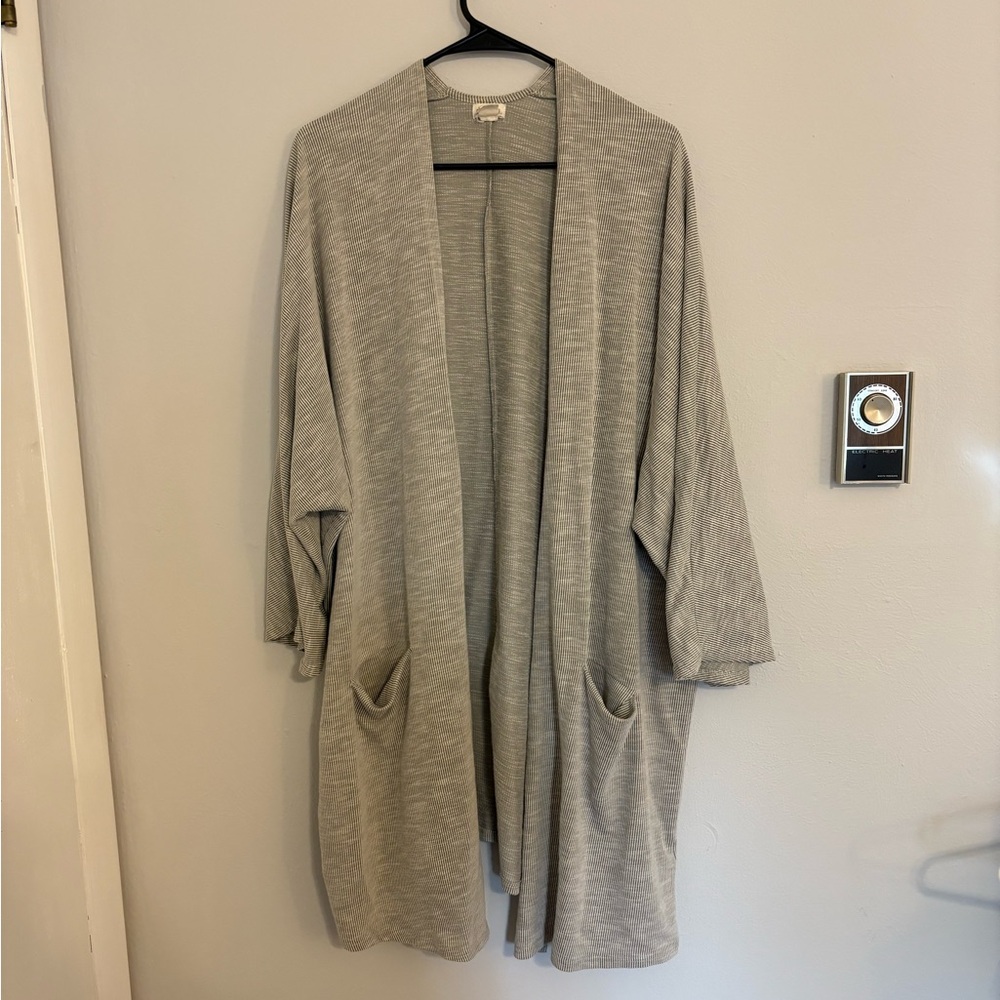 Donni by Anthropologie Open Front Long Cardigan